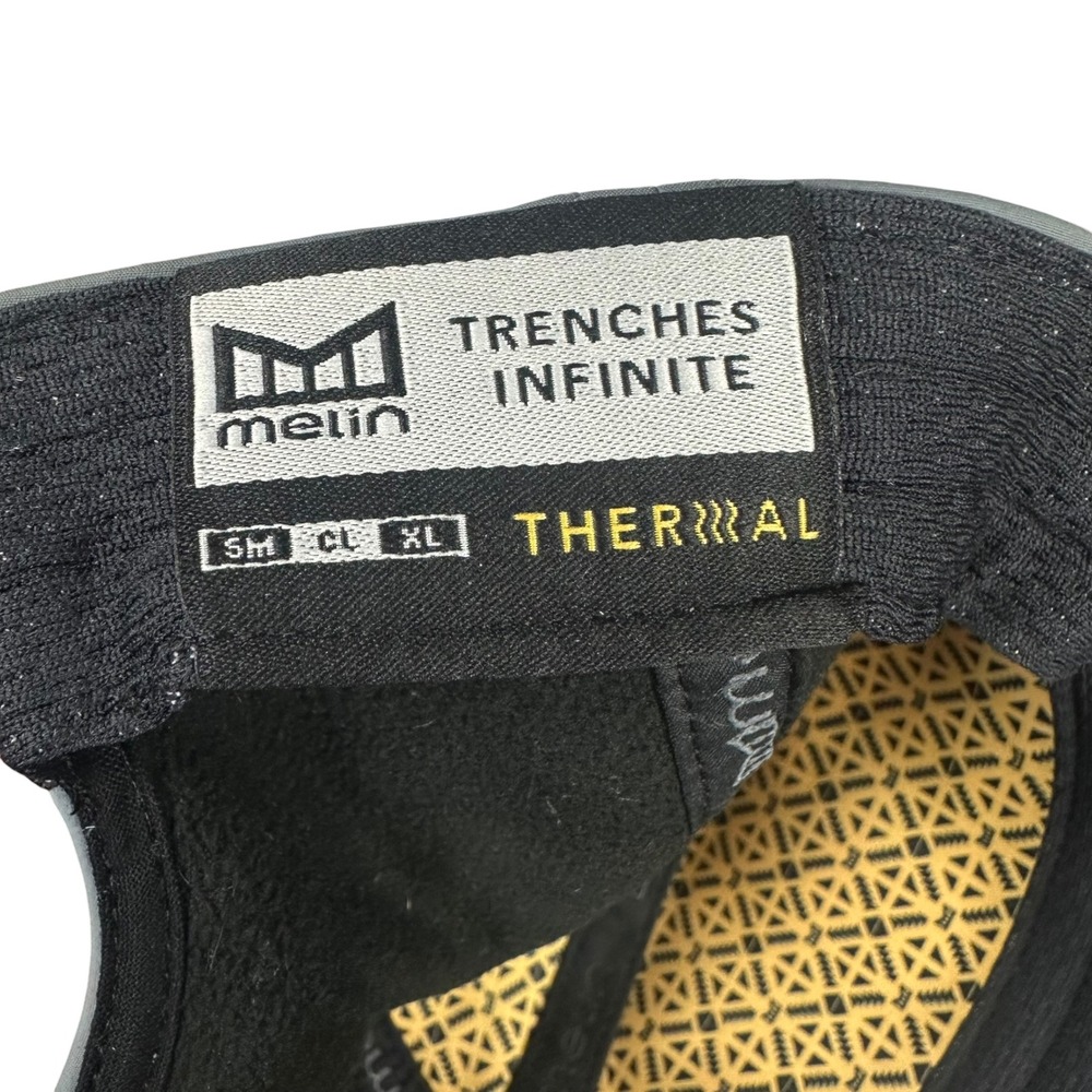 Melin Trenches Infinite Thermal Classic Snapback Hat Gray Flat Bill Water Resist - Picture 10 of 12